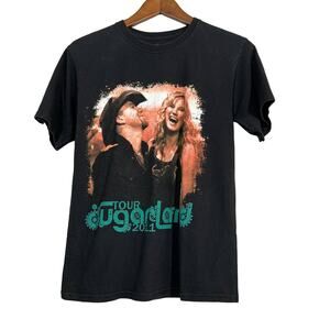 Sugarland Tour 2011 Merch Graphic Baby Doll Tee Black - S